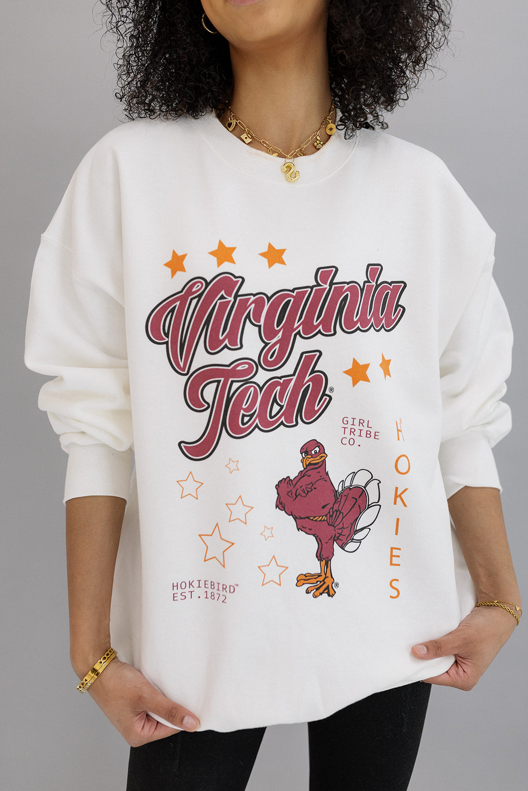 Virginia Tech: Go VT Sweatshirt- Girl Tribe Co. Virginia Tech X GT 