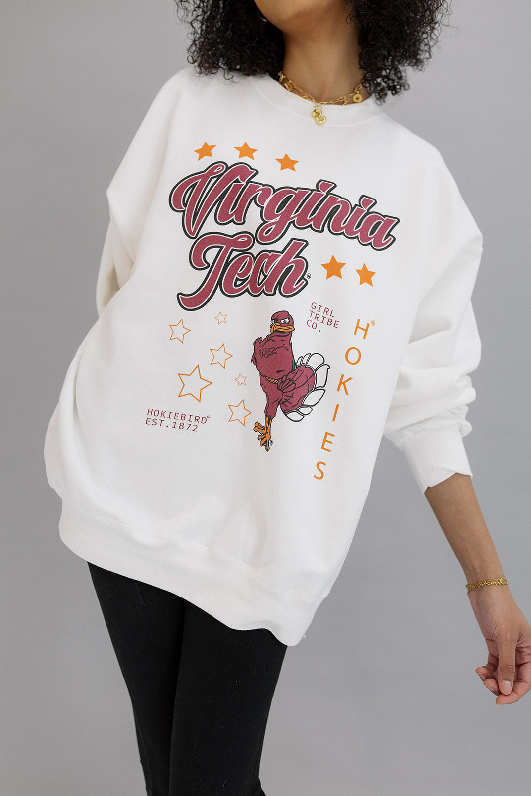 Virginia Tech: Go VT Sweatshirt- Girl Tribe Co. Virginia Tech X GT 