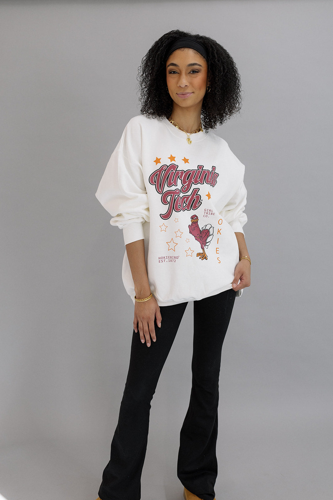Virginia Tech: Go VT Sweatshirt- Girl Tribe Co. Virginia Tech X GT