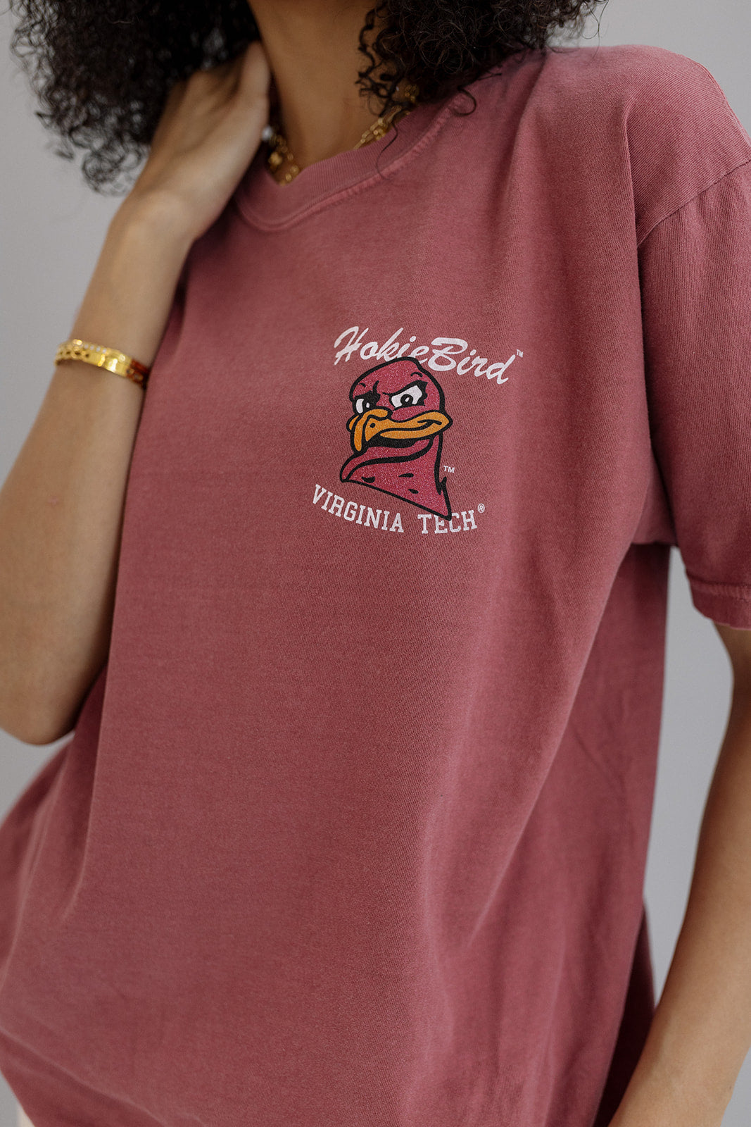 Virginia Tech: Hokiebird Maroon Tee-Girl Tribe Co. virginia tech X GT