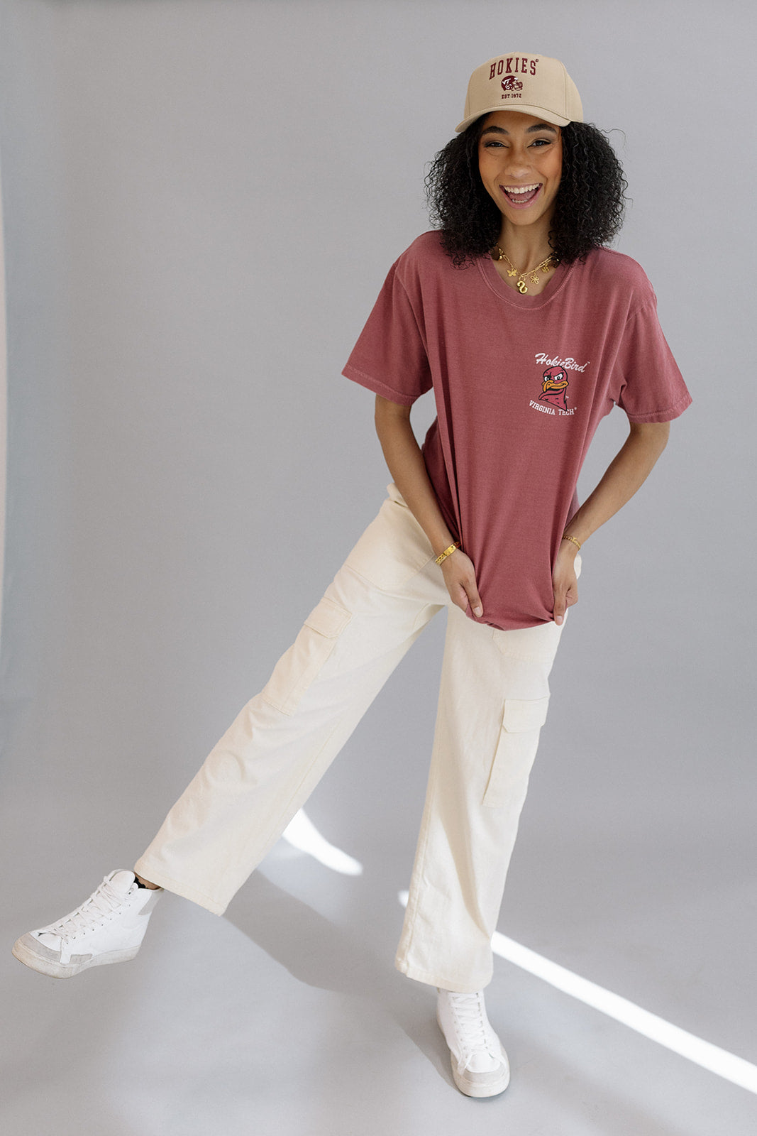 Virginia Tech: Hokiebird Maroon Tee- Girl Tribe Co. Virgina tech X GT