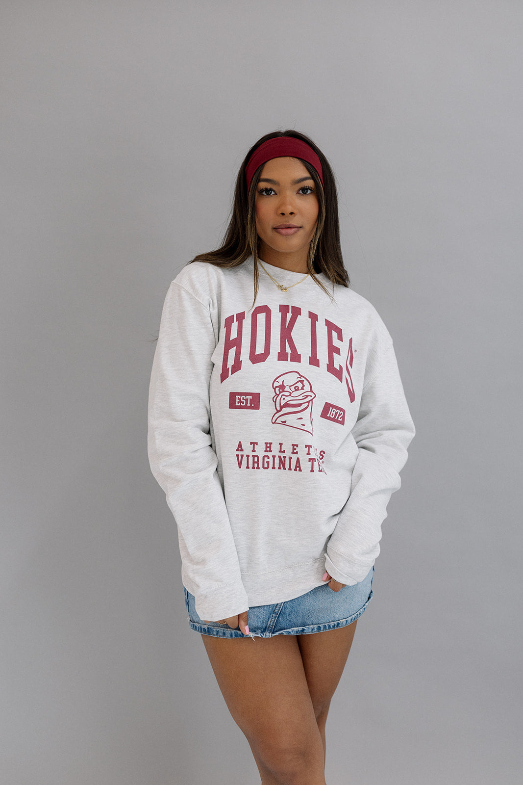 Virginia Tech: Hokies Athletics Sweatshirt- Girl Tribe Co Virginia X GT