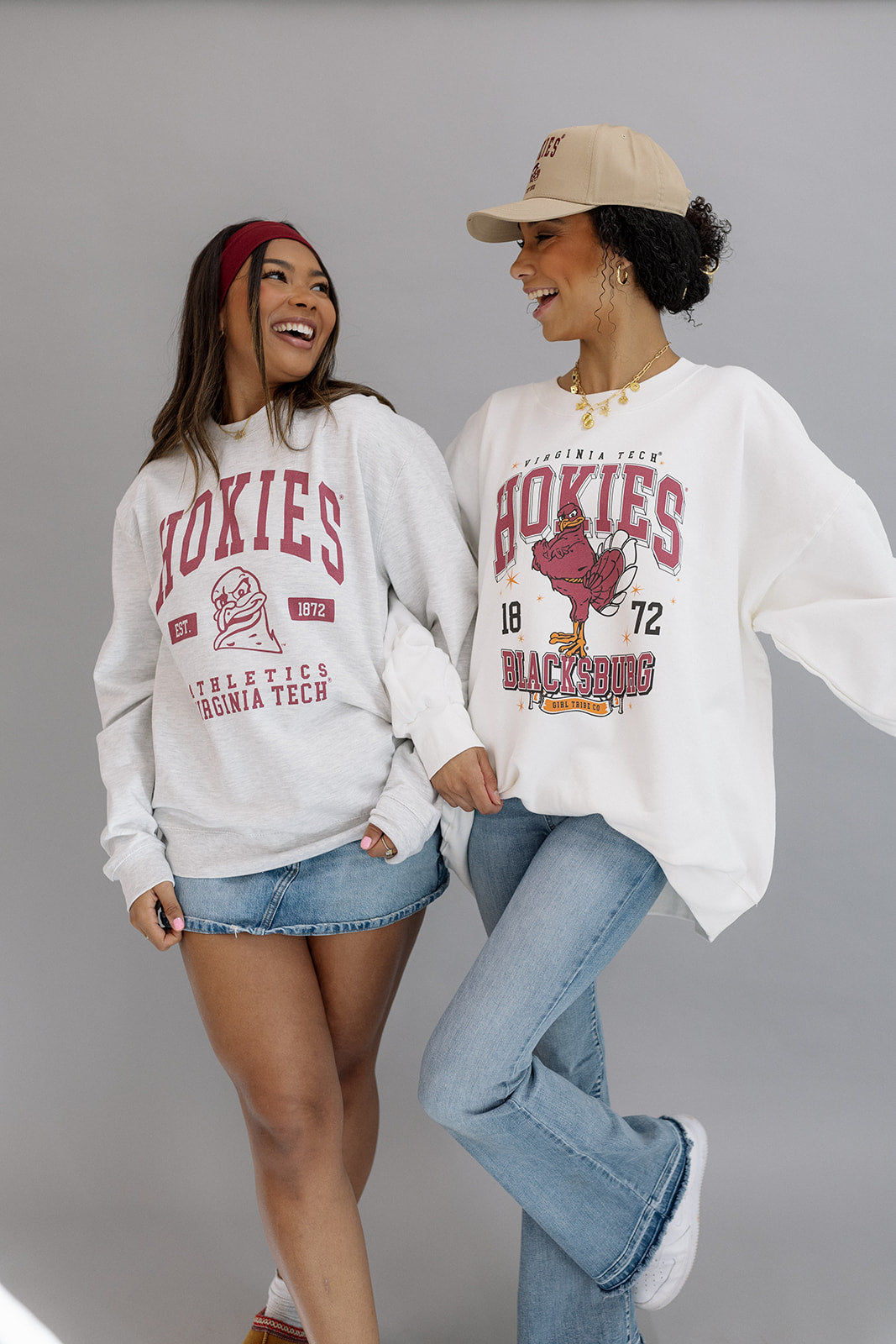 Virginia Tech: Hokies Sparkle Sweatshirt-Girl Tribe Co. Virginia Tech X GT