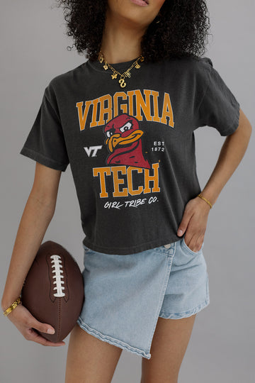 Virginia Tech: VT Classic Crop Tee- Girl Tribe Co. Virginia Tech X GT