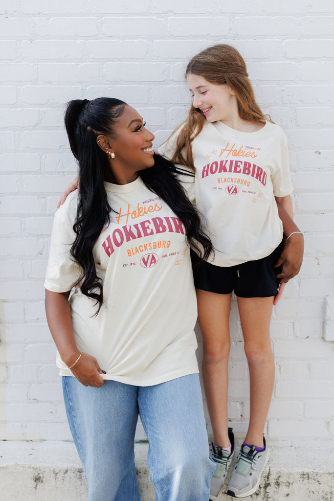 Virginia Tech: Vintage Hokiebird Tee-Girl Tribe Co. Virginia Tech X GT
