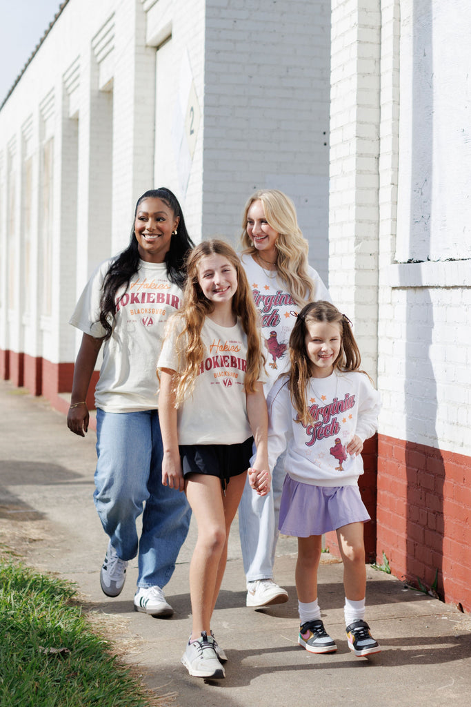 Virginia Tech: Vintage Hokiebird Tee- Girl Tribe Co. Virginia Tech X GT