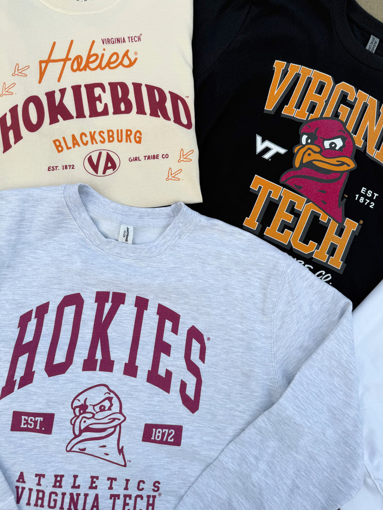 Virginia Tech: Vintage Hokiebird Tee- Girl Tribe Co. Virginia Tech X GT