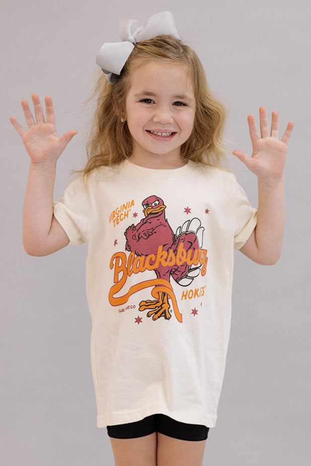 Virginia Tech: Youth Blacksburg Tee- Girl Tribe Co. Virginia Tech X GT