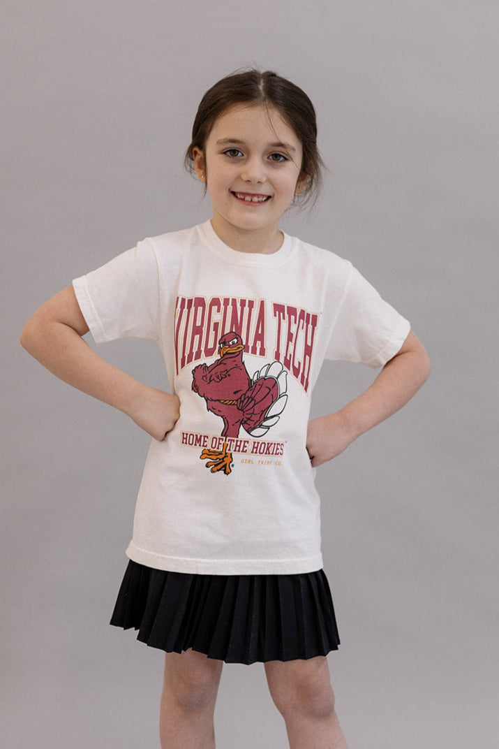 Virginia Tech: Youth Home Of The Hokies Tee- Girl Tribe Co. Virginia Tech X GT