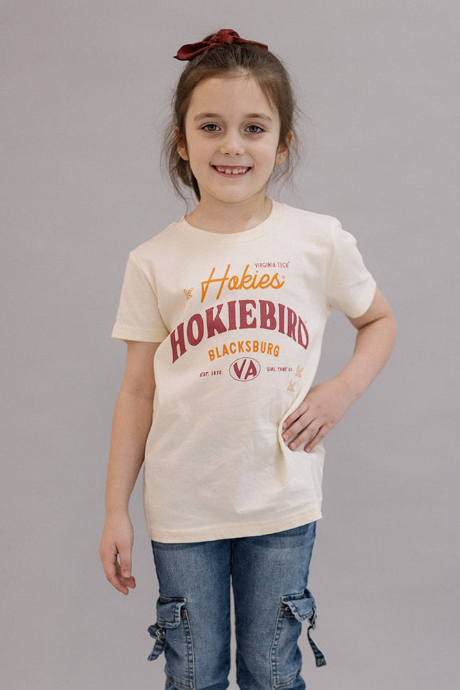 Virginia Tech: Youth Vintage Hokiebird Tee- Girl Tribe Co. Virginia Tech X GT