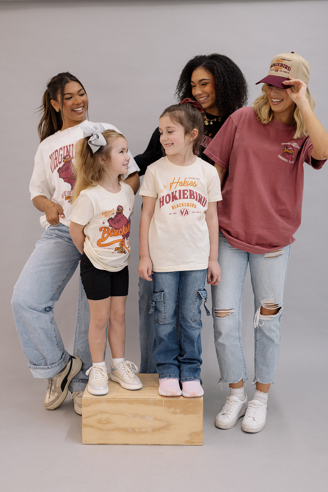 Virginia Tech: Youth Vintage Hokiebird Tee- Girl Tribe Co. Virginia Tech X GT