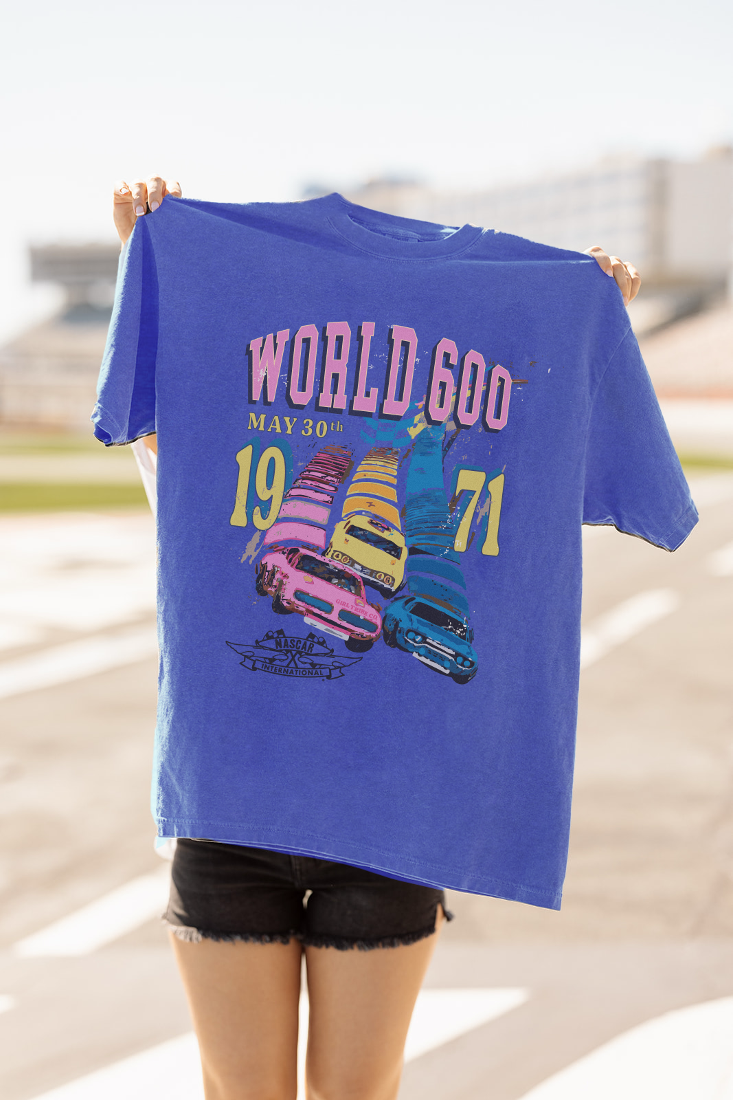 World 600 1971 Tee- Girl Tribe Co. NASCAR X Girl Tribe 