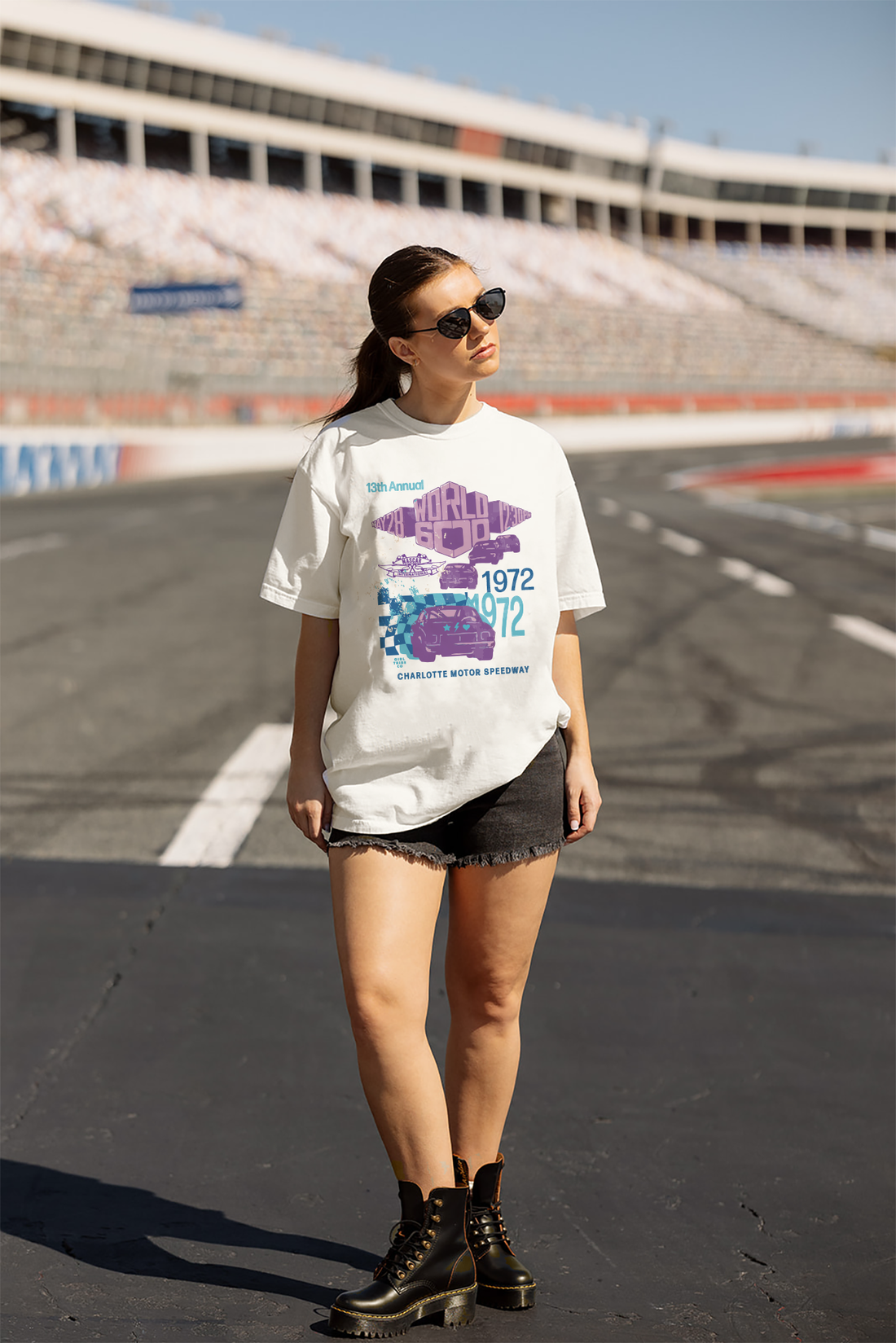 World 600 1972 Tee- Girl Tribe Co. NASCAR X Girl Tribe 