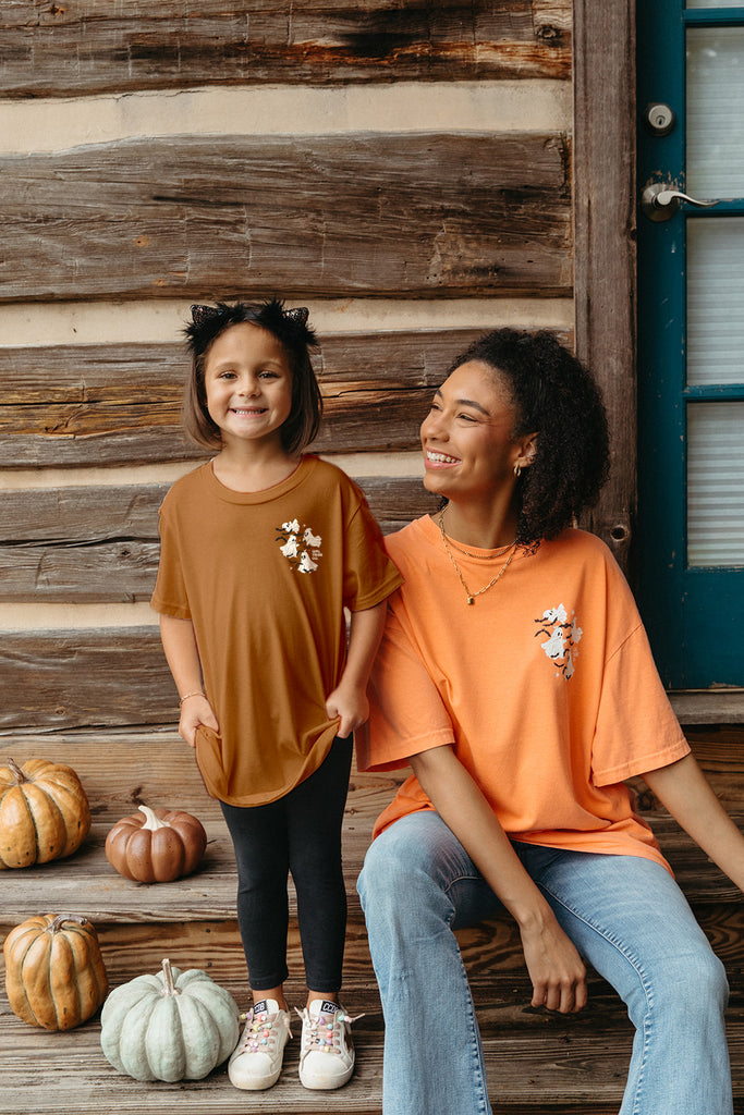 Youth Ghosty Tee - Girl Tribe Co. Spooky Szn Collection