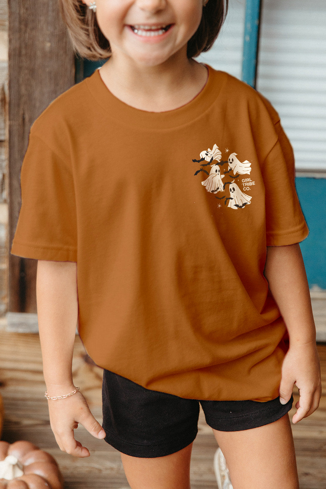 Youth Ghosty Tee - Girl Tribe Co. Spooky Szn Collection