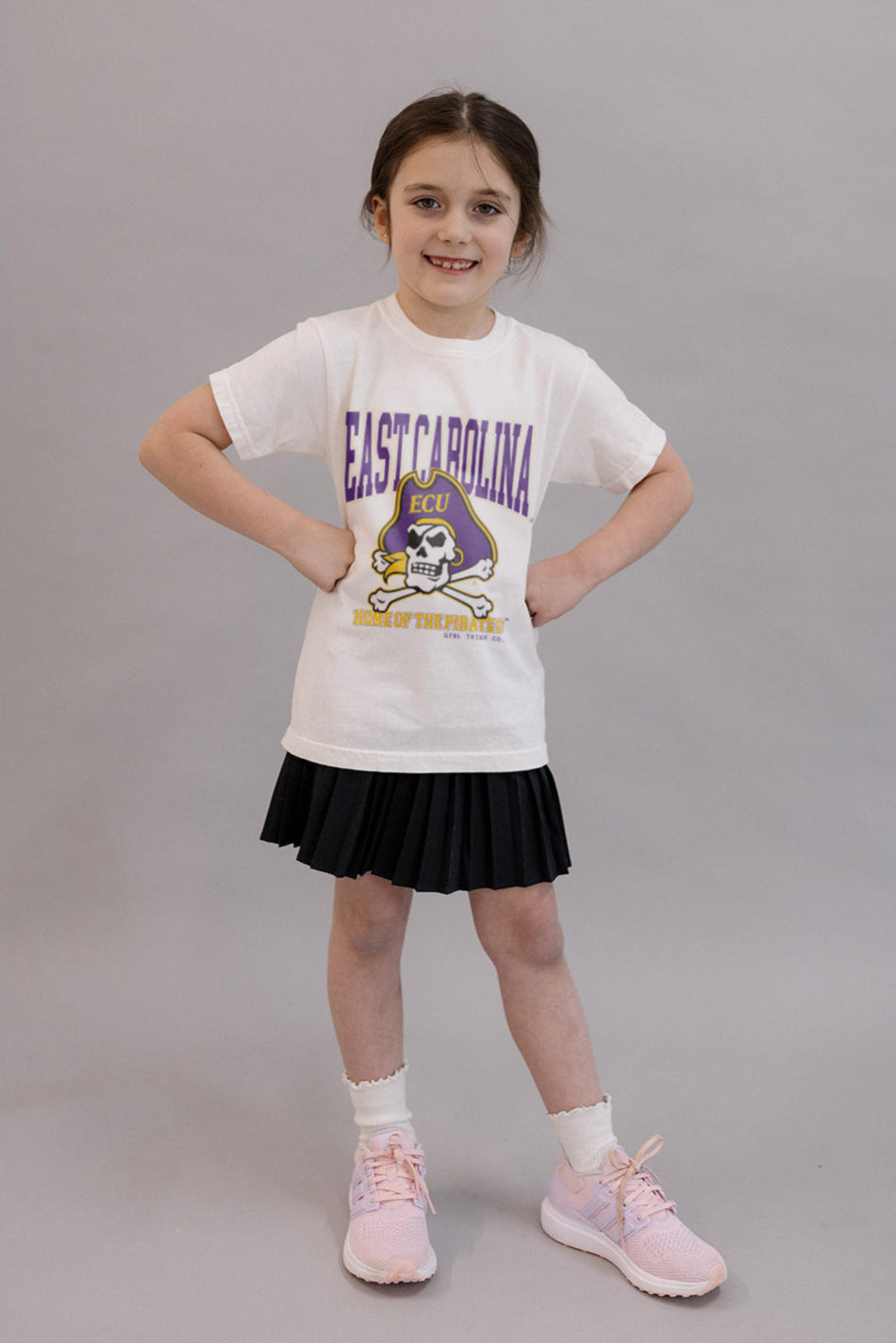 Youth Home Of The Pirates Tee- Girl Tribe Co. ECU X Girl Tribe 