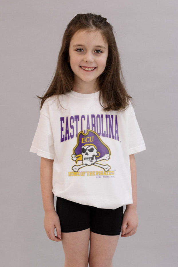 Youth Home Of The Pirates Tee- Girl Tribe Co. ECU X Girl Tribe 