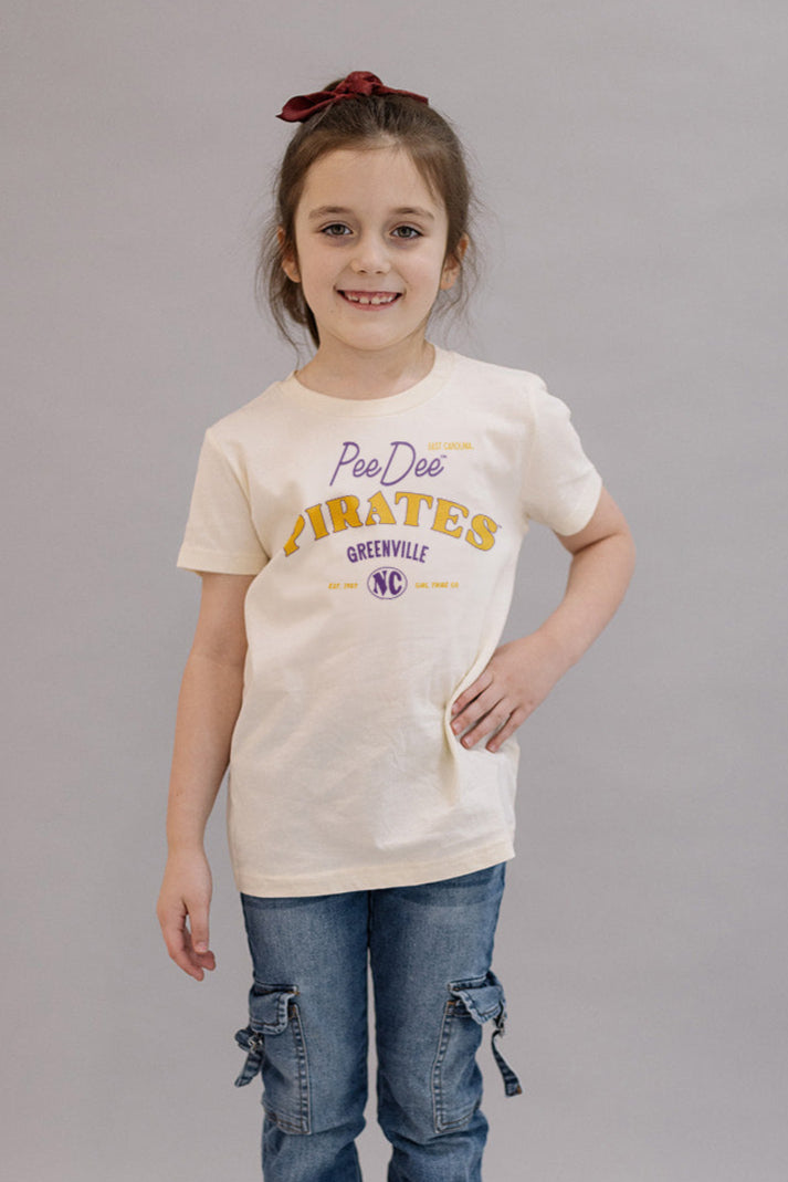 Youth Vintage Pirates Tee- Girl Tribe Co. ECU X Girl Tribe 