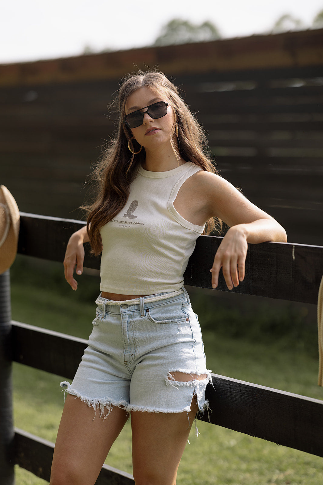 aint my first rodeo Tank- Girl Tribe Co. Long Live Cowgirls 