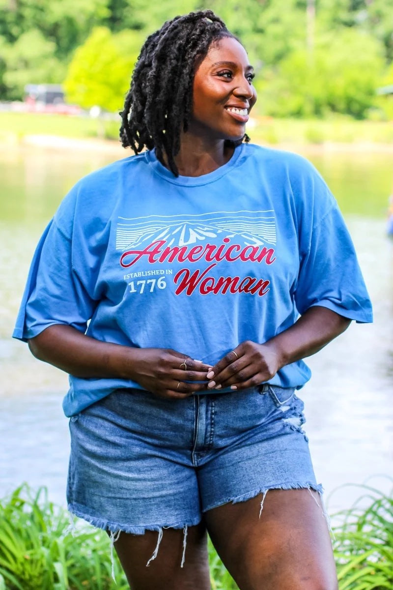トップス AmeriVINTAGE Ameri FES LADY TEE American Woman Tee - Girl Tribe Co.