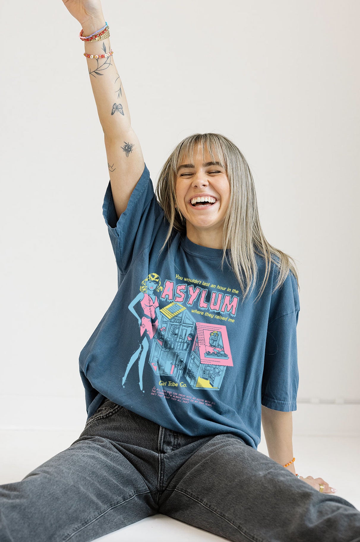 Asylum Dreamhouse Tee in Midnight