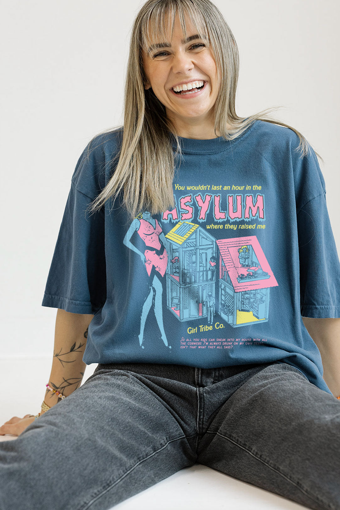 Asylum Dreamhouse Tee in Midnight