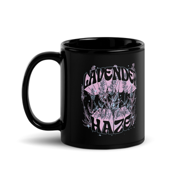 Lavender Haze Black Mug