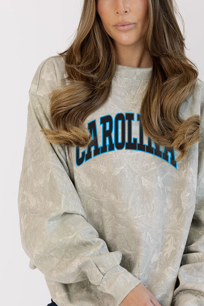 Carolina Block Mock Neck in Camo