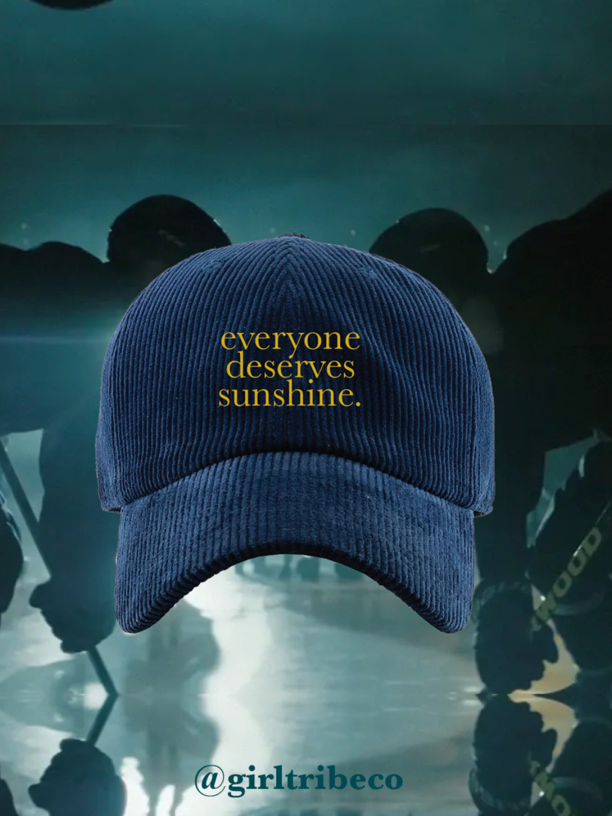 Everyone Deserves Sunshine Hat, rivals-to-lovers hockey romance merch by Girl Tribe Co.