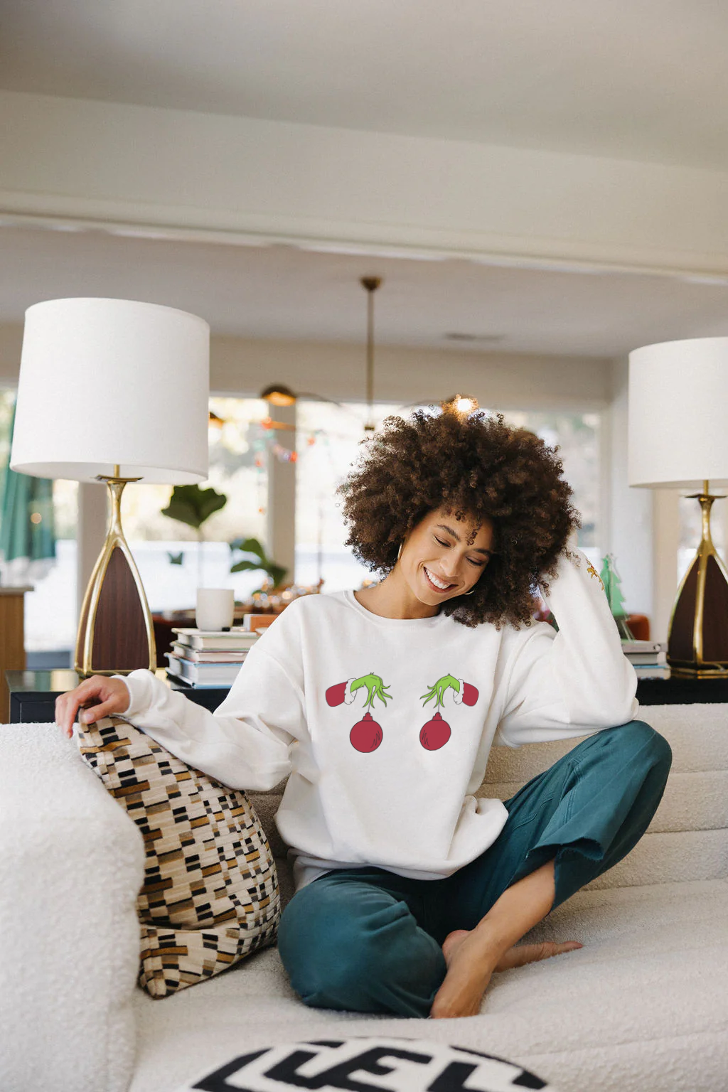 Grinch Ornament Sweatshirt