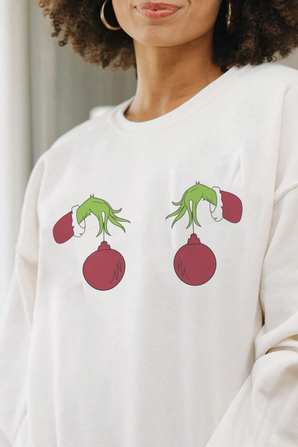 Grinch Ornament Sweatshirt