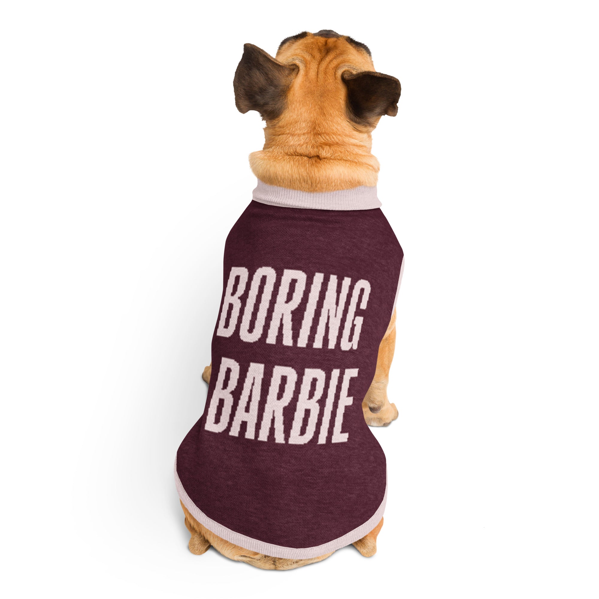 Boring Barbie Knitted pet sweater