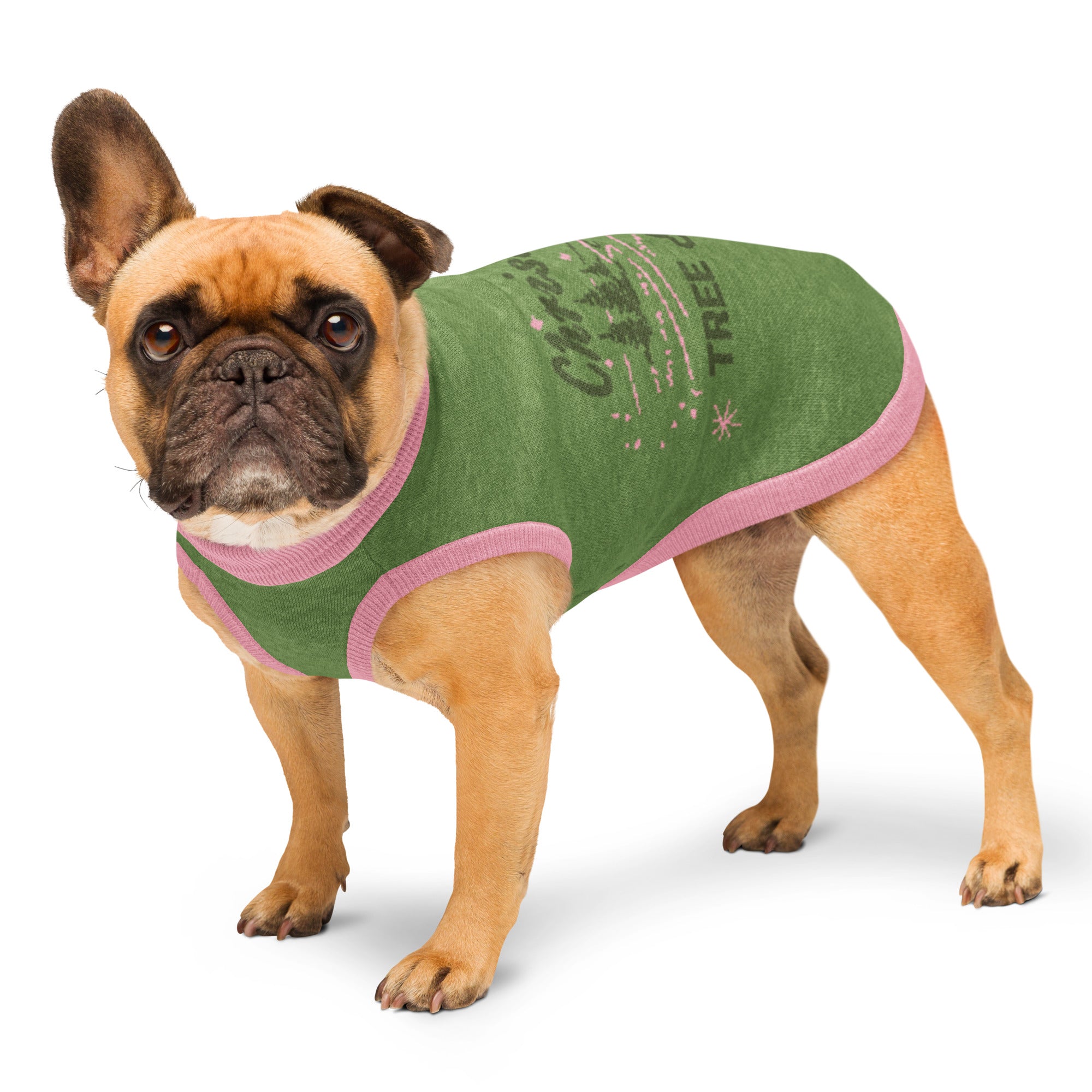 Christmas Tree Farm Knitted pet sweater