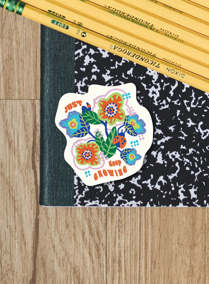 Keep Growing Sticker