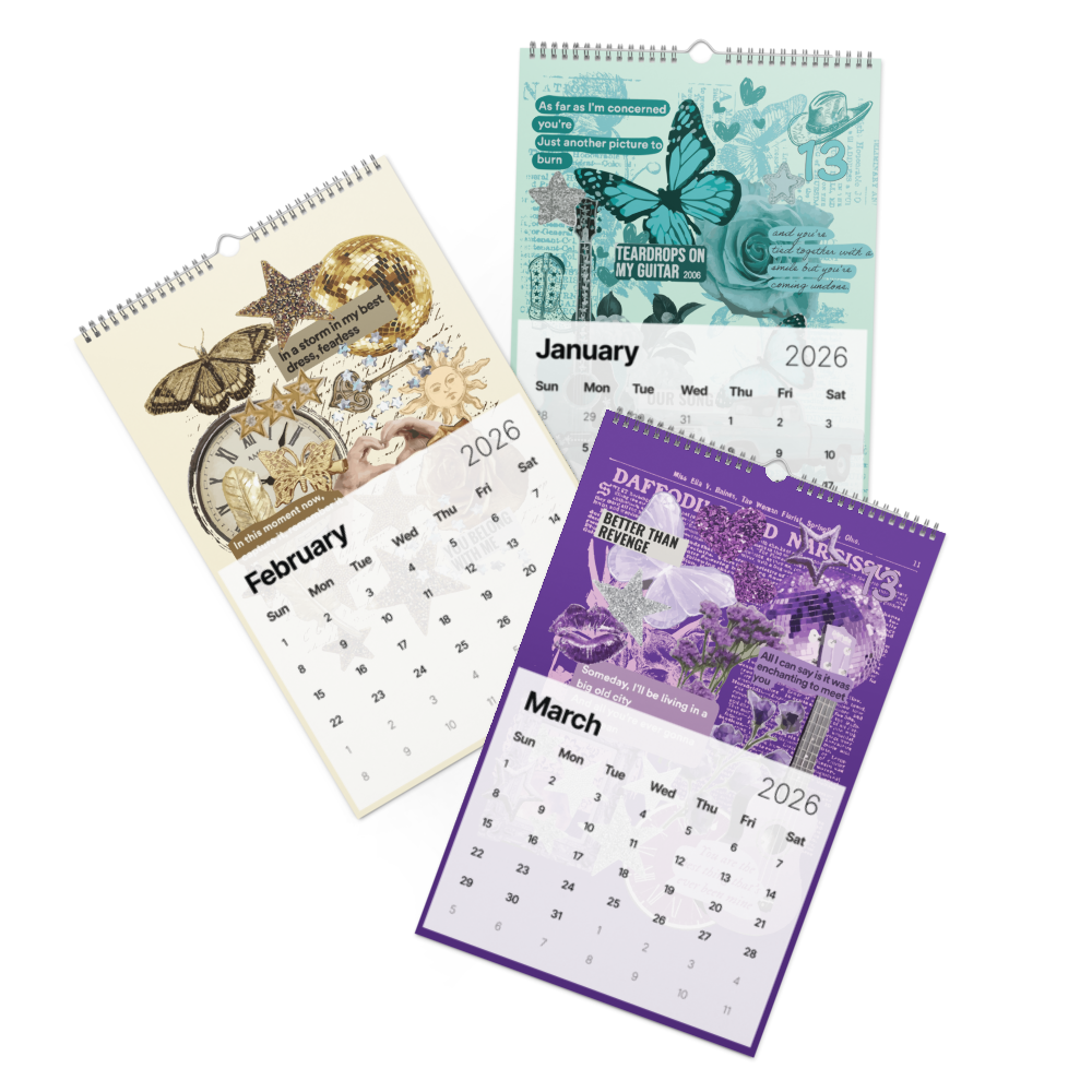 Eras Collage Wall calendar (2026)