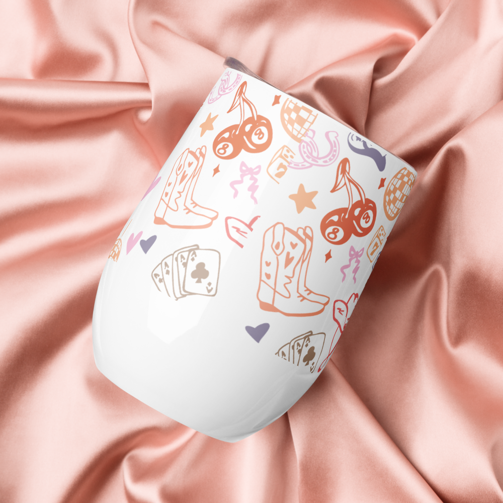 Cowgirl Icons Wine Tumbler