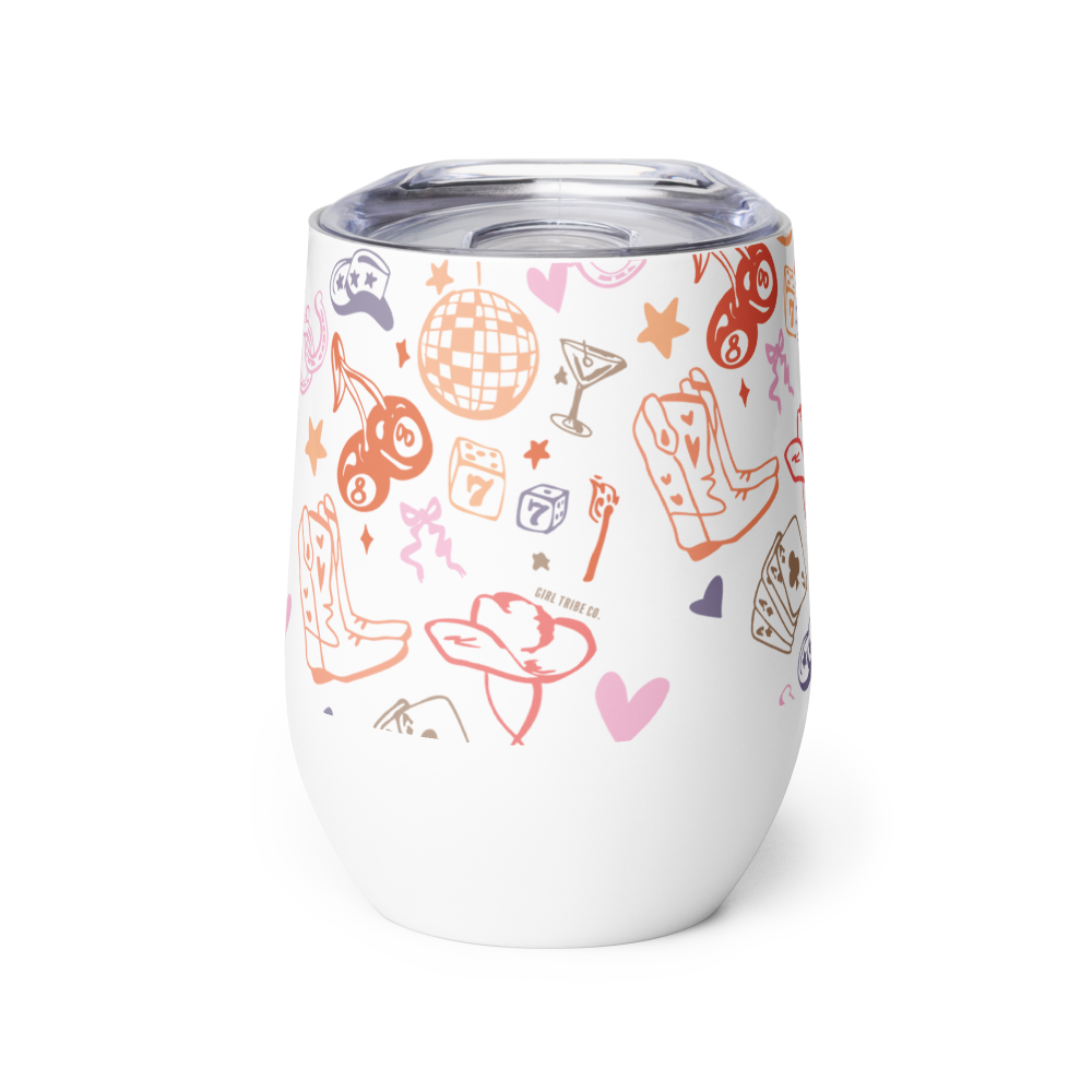 Cowgirl Icons Wine Tumbler