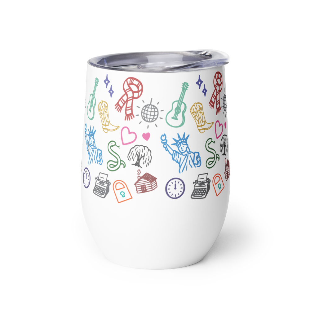 Miss Americana Charms Wine Tumbler