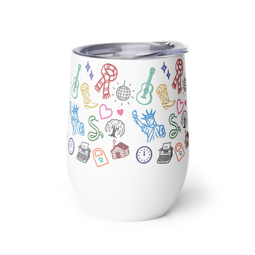 Miss Americana Charms Wine Tumbler