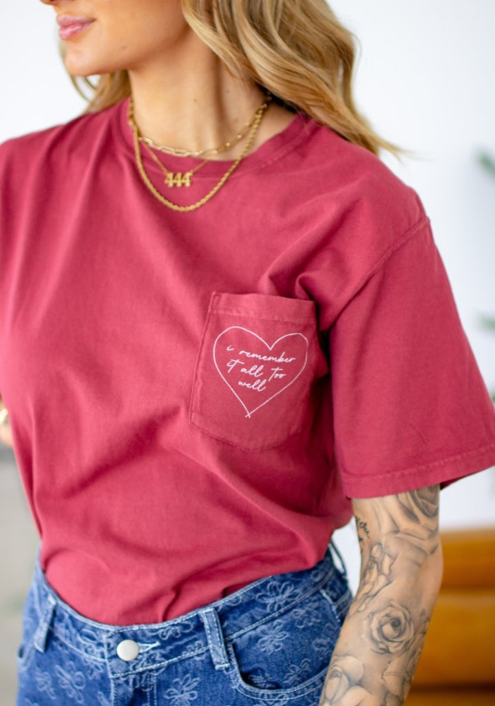 All Too Well Pocket Tee - Girl Tribe Co.