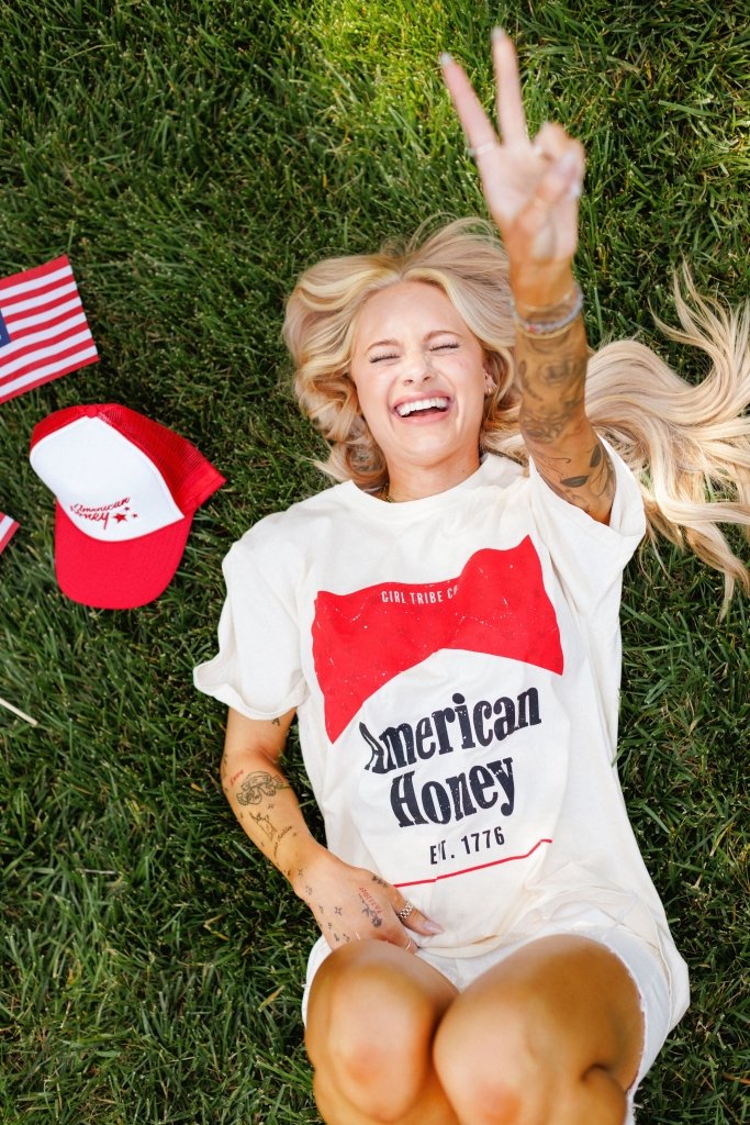 Girl Tribe Co. Made in America July 4th Collection - American Honey Tee