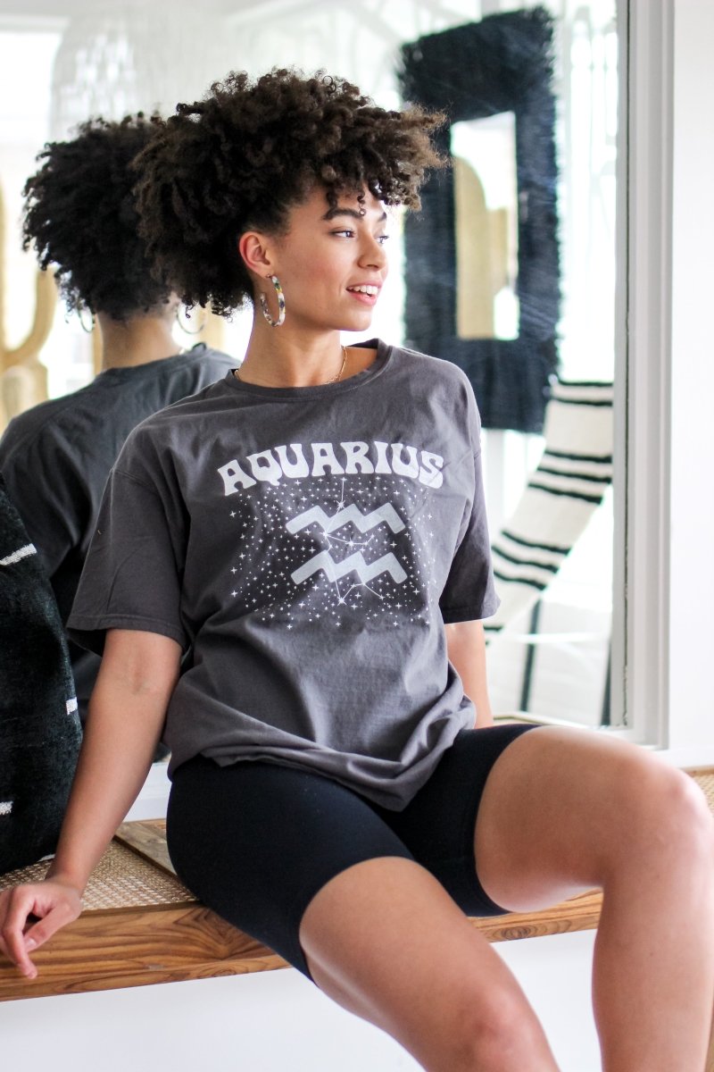Aquarius Zodiac Tee - Girl Tribe Co.
