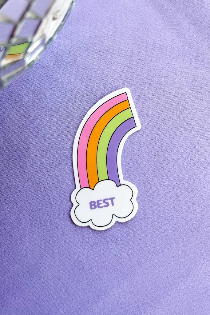 Besties - Best Rainbow Sticker - Girl Tribe Co.