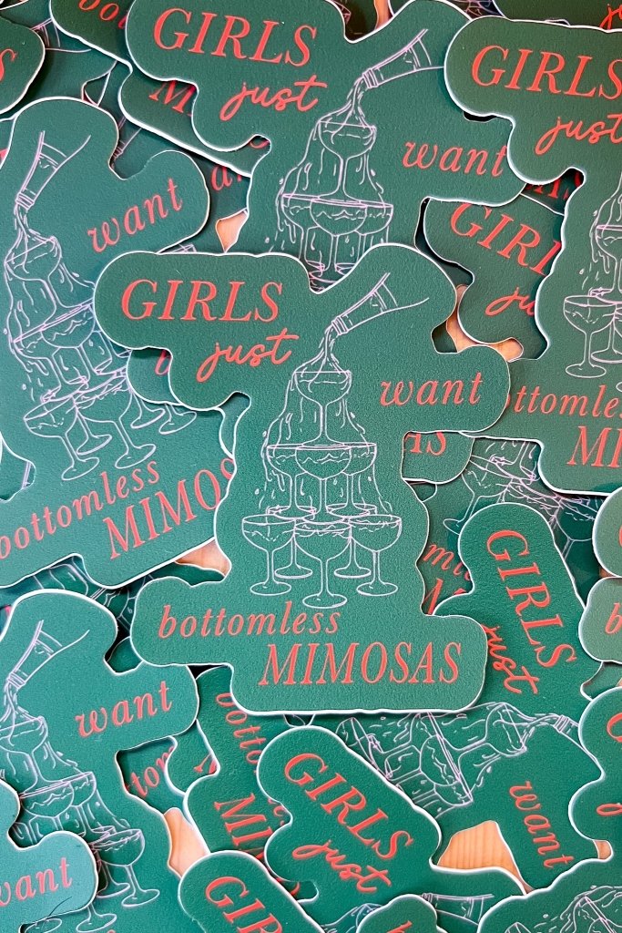 Bottomless Mimosas Sticker - Girl Tribe Co.