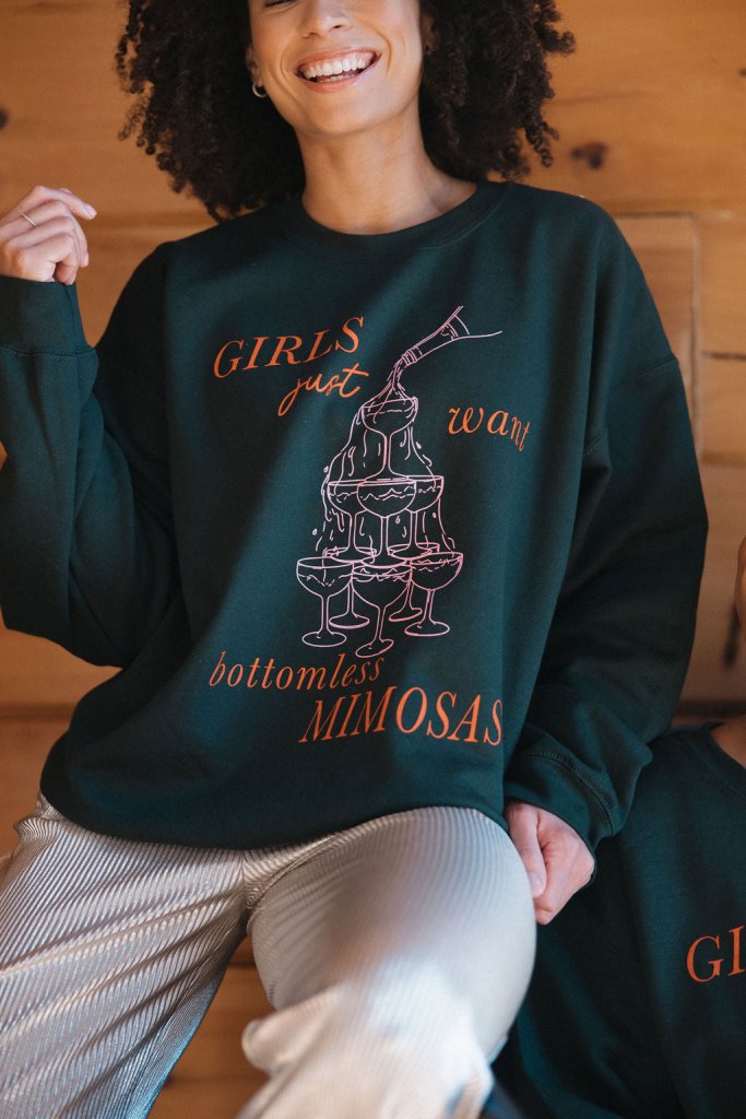 Bottomless Mimosas Sweatshirt - Girl Tribe Co.