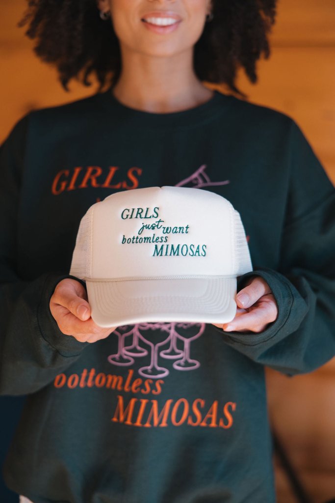 Bottomless Mimosas Trucker Hat - Girl Tribe Co.