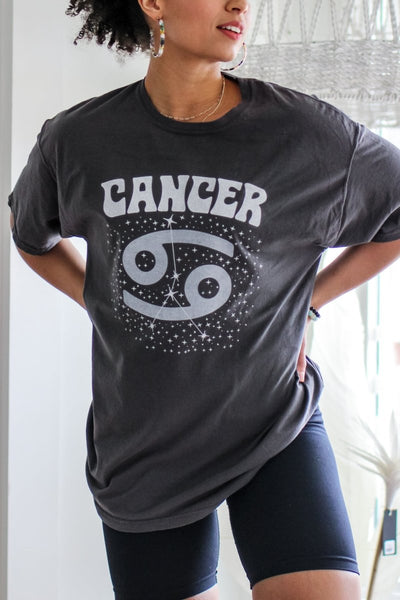 ★SCULPTOR★ Zodiac Sign Tee Black SC24S203BK cancer-zodiac-tee-