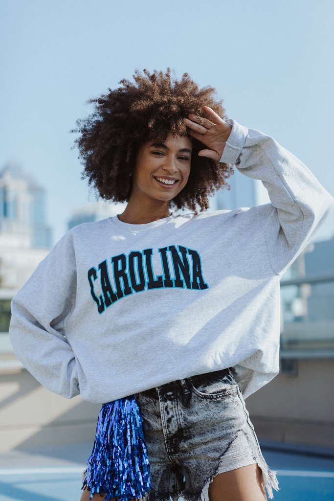 Carolina Block Sweatshirt - Girl Tribe Co.