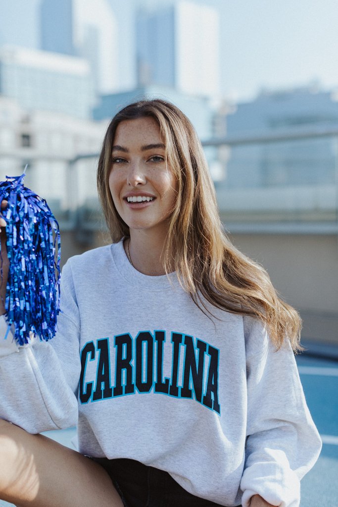 Carolina Block Sweatshirt - Girl Tribe Co.