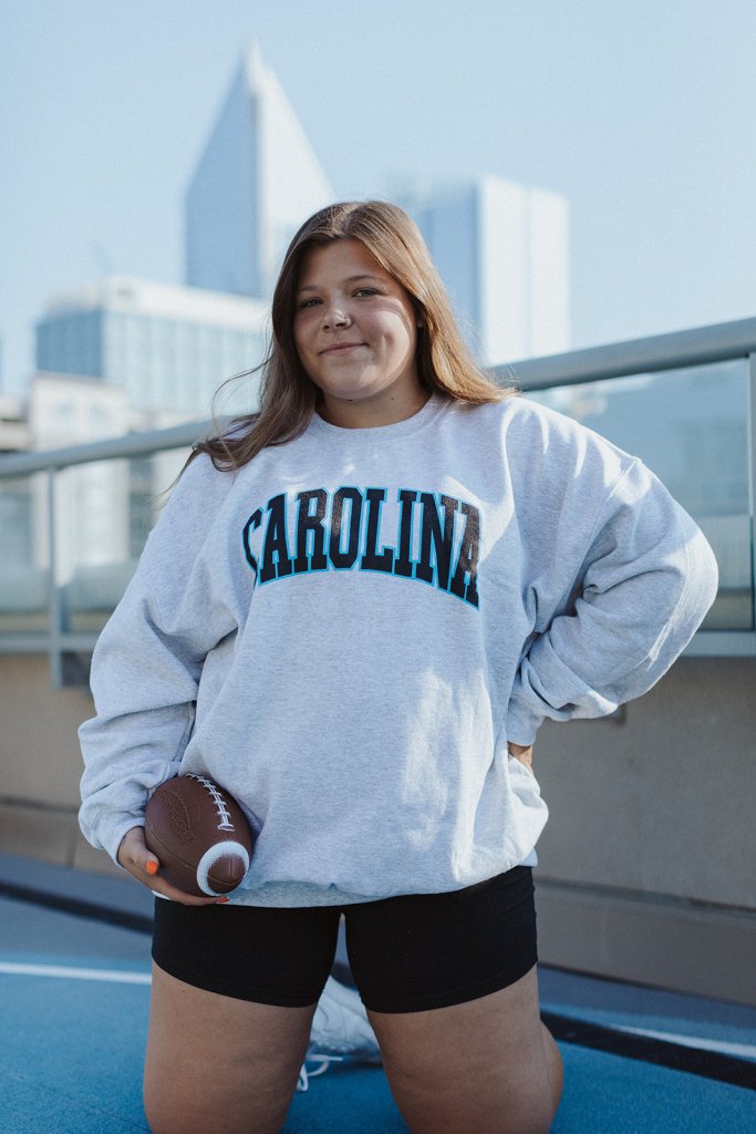Carolina Block Sweatshirt - Girl Tribe Co.